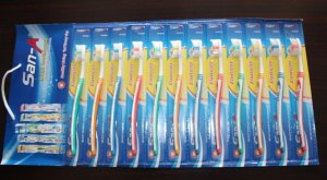 Anybody need a toothbrush?  Apparently I have enough for a small African village.