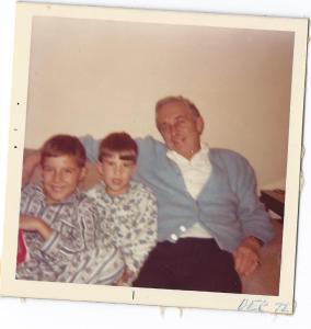 My Dad and brothers Christmas 1972